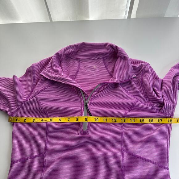 Tangerine Purple Orchid Long Sleeve 1/4 Zip Sweater Athletic Womens Size Small S - Picture 13 of 14